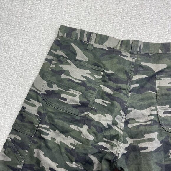 Y2K Work King Camouflage Cargo Shorts Mens Size 42 Workwear Skate Heavy Duty - Picture 9 of 14